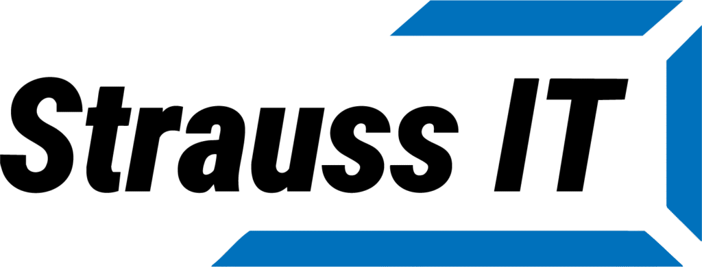 LOGO Strauss IT - Blau Schwarz